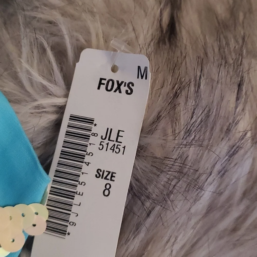 Julie Brown Aqua Blue Mini dress with sequence - Picture 4 of 4